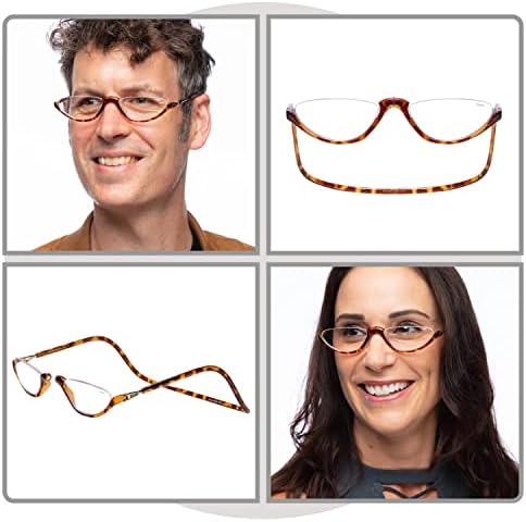 Clic Manyetik Okuma Gözlükleri, Bilgisayar Okuyucular, Değiştirilebilir Lens, Ayarlanabilir Tapınaklar, Sonoma