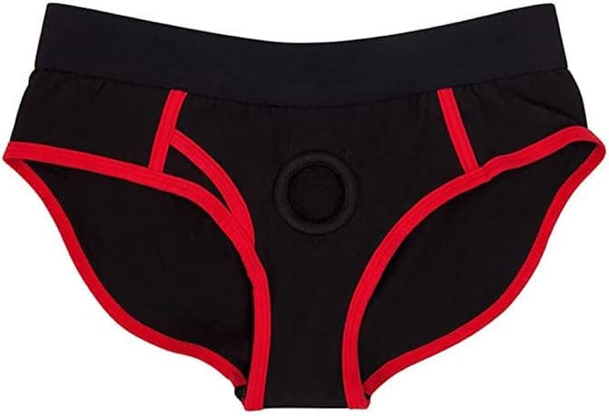 NNWJY Kayış Koşum Külot İç Çamaşırı Erkekler ve Kadınlar için, Unisex Kısa Straplez Kemer Pantolon Siyah