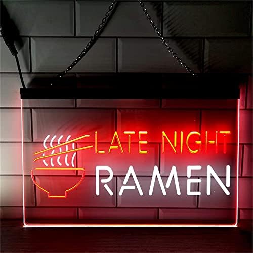 DVTEL LED Ramen Neon burcu, özel restoran dekor gece ışıkları akrilik Neon ışıkları, duvar asılı ışık tabela, 40X30 cm otel restoran