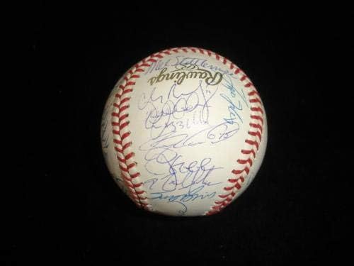 2001 NY Yankees AL Şampiyonlar Takımı Resmi WS Beyzbol 33 sıgs JSA Jeter İmzalı Beyzbol Topları İmzaladı