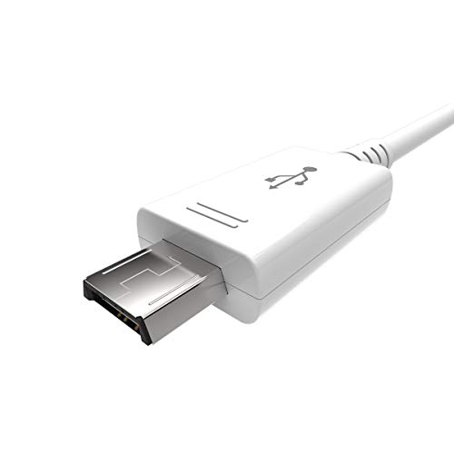 Geniqua beyaz 4.8 Ft mikro USB şarj kablosu Sync şarj veri kablosu Samsung Android için