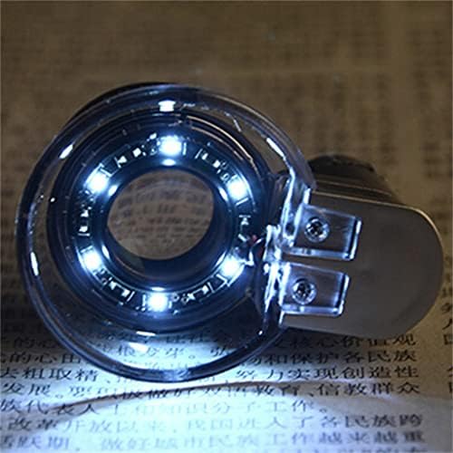 N / A ışıklı Büyüteç ile Ayarlanabilir 20x Zoom Cep Lens Muayene Cam Büyüteç