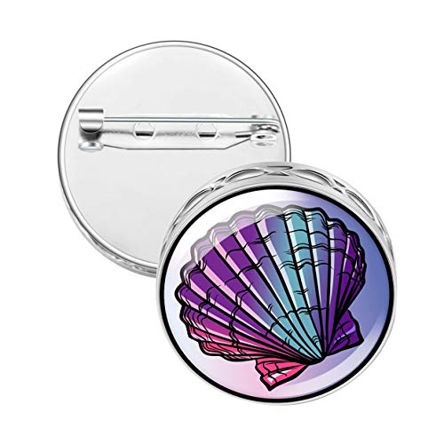 Vahşi Essentials Deniz Kabuğu Emaye Pin uçucu yağ Difüzör Hediye Seti İçerir Aromaterapi paslanmaz çelik pim, 8 Renk Dolum Pedleri