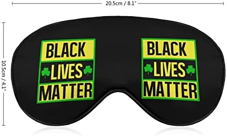 Siyah Lives Matter baskı göz maskesi ışık engelleme uyku maskesi seyahat için ayarlanabilir kayış ile uyku vardiyalı çalışma