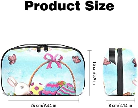 Taşıma çantası Seyahat kılıf çanta USB kablo düzenleyici Cep Aksesuar Fermuar Cüzdan, paskalya Yumurtası Tavşan