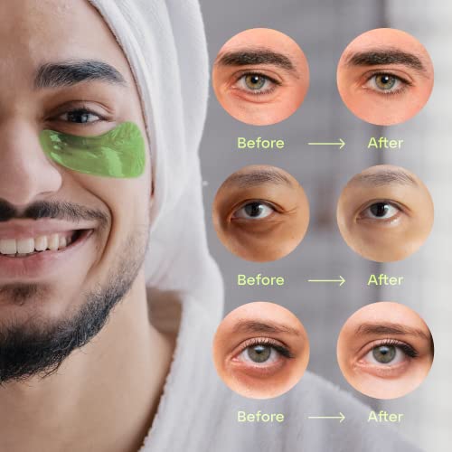 Göz Altı Yamaları, Matcha Yeşil Çay Kollajen Göz Altı Jeli Maskesi, Şişliği, Kırışıklıkları, Şişliği ve Göz Altı Torbalarını Azaltır,