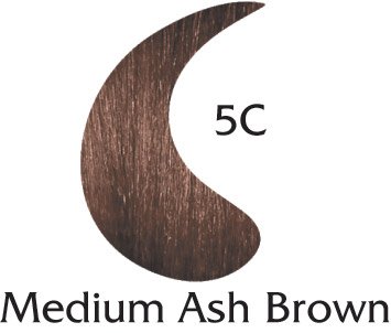 EcoColors Saç Rengi Orta Kül Kahverengi-5C (2 oz renk 2 oz geliştirici)