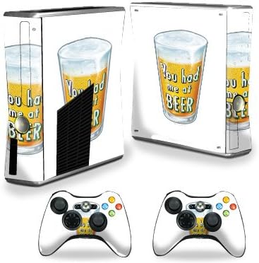 Xbox 360 S Slim + 2 Kontrol Cihazlarıyla Uyumlu MightySkins Cilt-Bira Aşığı / Koruyucu, Dayanıklı ve Benzersiz Vinil Çıkartma sarma