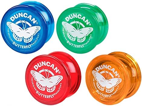 Duncan Oyuncaklar Kelebek Yo-Yo, Acemi Yo-Yo ile Dize, Çelik Aks ve Plastik Gövde, Gizem Renk