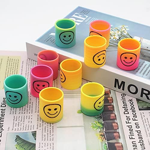 Puıdeon Degrade Renk Bobin Mini Yaylar için Parti İyilik Çocuk Oyuncak stres oyuncakları Erkek Kız için (24 adet)