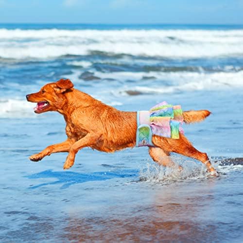 Fuz Bigaza Köpek Bezi Dişi (3'lü Paket), Dişi Köpekler için Yeniden Kullanılabilir Evcil Hayvan Bezi, Yıkanabilir Köpek Külotu Köpekler