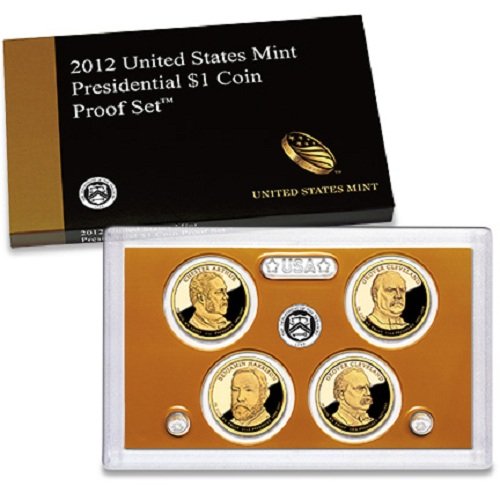 2012 Presidential 4-coin Proof Set w/Box & COA ŞİMDİ STOKTA