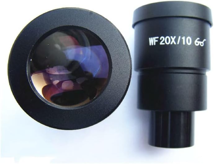 Mikroskop Aksesuarları 2 ADET WF20X / 10mm Stereo Mikroskop Mercek 30mm Yüksek Göz Noktası Mercek Laboratuar Sarf Malzemeleri
