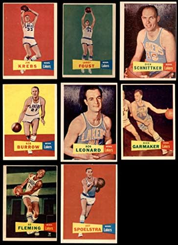 1957-58 Topps Minneapolis Lakers Takım Seti Minneapolis Lakers (Set) VG + Lakers