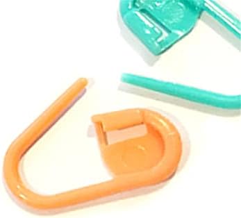 UKD PULABO Güçlü ve Uzun Ömürlü 20 Adet Renkli Yeniden Kullanılabilir Plastik İşaretleyiciler Tutucu İğne Klip Zanaat Mini Örgü Tığ