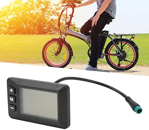 SUNGOOYUE Elektrikli Bisiklet Ekran Ölçer, Plastik Gövde Elektrikli Bisiklet Ölçer, 36V Elektrikli Bisiklet LCD Ekran Ölçer Paneli