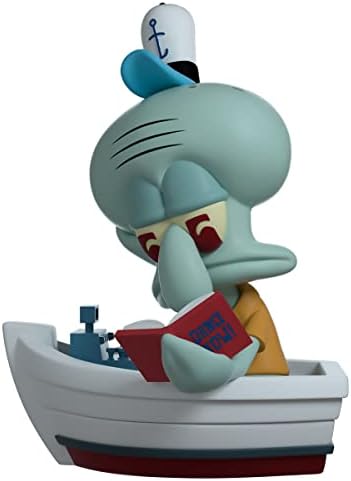 Sıkılmış Squidward, 4.4 Sıkılmış Squidward Tahsil Şekil, Komik İnternet Meme dayalı, Yüksek Detaylı Tahsil Şekil - Youtooz Spongebob