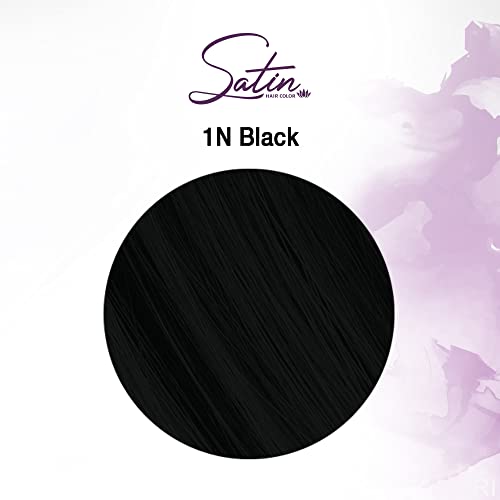 Saten Saç Rengi-ultra canlı moda renkleri - 1N-Siyah