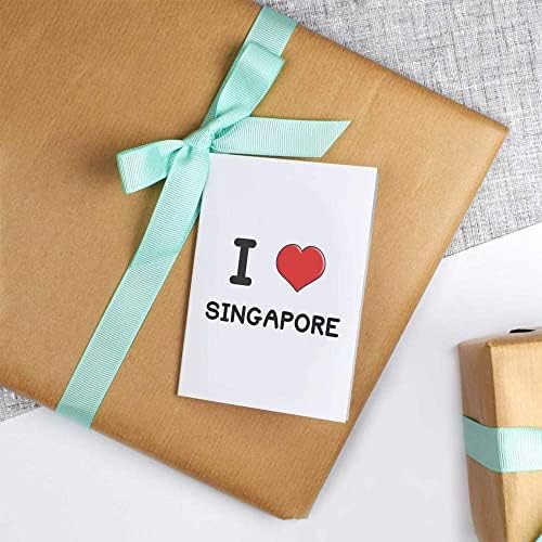 Azeeda 4 x 'Singapur'u Seviyorum' Hediye Etiketleri / Etiketleri (GI00064372)
