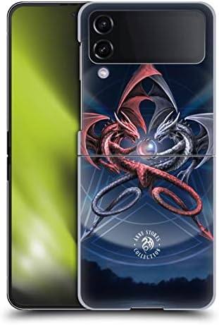 Kafa Kılıfı Tasarımları Resmi Lisanslı Anne Stokes Pentagram Dragons 3 Samsung Galaxy Z Flip4 ile Uyumlu Sert Arka Kılıf (2022)