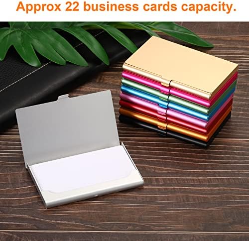 PATİKİL İş kart tutucu, 3 Paket Alüminyum Metal Kart Durumda Profesyonel Cep kart tutucu İsim Kartı için Kredi Kartı, Altın