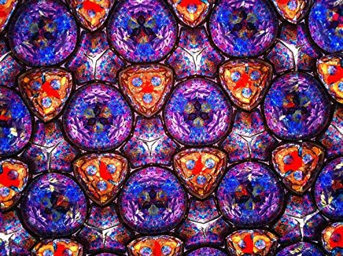 Pop Art Dekorasyon Kısa Orta Tekerlekler Kaleidoscope Yüksek Dereceli Optik Aynalar ve Doğal Taşlardan yapılmış Ahşap Stand üzerinde