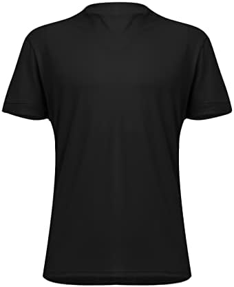 Ymosrh Erkek T Shirt Casual Katı Renk V Yaka beyefendi Iş Kısa Kollu Spor T-Shirt Iş Gömlek Erkekler ıçin
