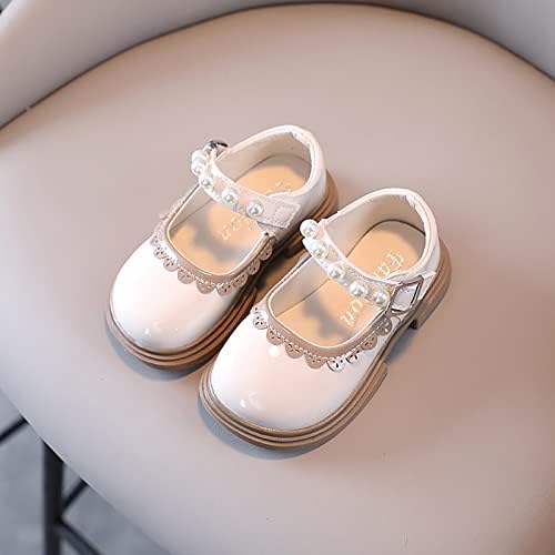Moda Sonbahar Toddler ve Kız rahat ayakkabılar Kalın Taban Yuvarlak Ayak Toka Elbise Ayakkabı Yumuşak Taban Bebek Ayakkabıları