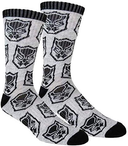 Marvel Erkek Siyah Panter Atletik Çorap 2 Çift Paketi