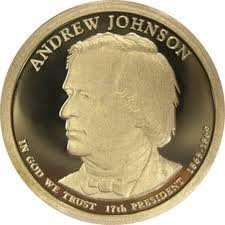 2011-S Kanıtı Andrew Johnson Doları