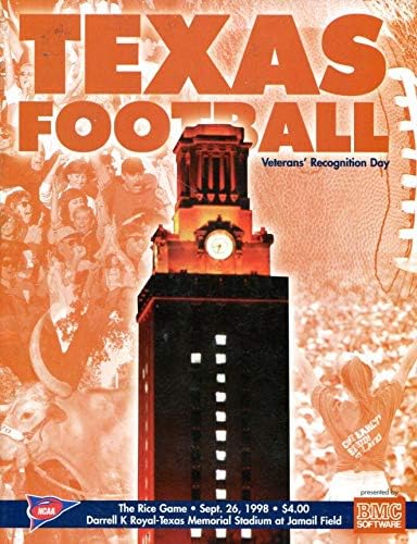 1998 Texas Longhorns-Pirinç Baykuşları Futbol Programı-Üniversite Programları