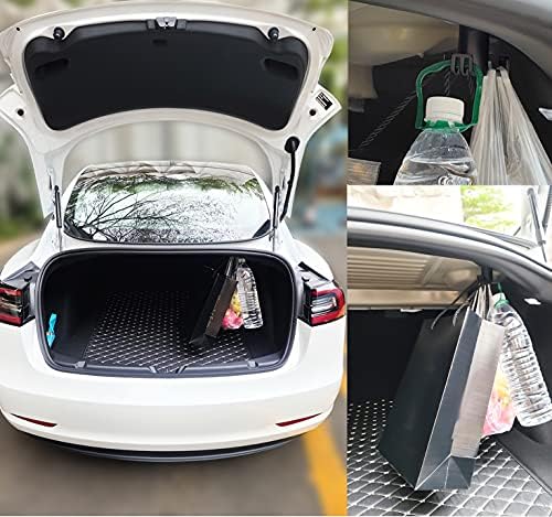 Gövde alışveriş çantası Kanca ile uyumlu Tesla 2018-2021 Model 3,araba Kancası alışveriş çantası s Askı Model 3