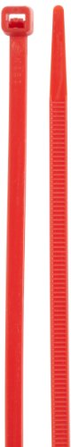 Morris Products 20631 Renkli Naylon Kablo Bağları, Kırmızı, 11 Uzunluk, 0,187 Genişlik, 50 lbs Çekme Dayanımı, 3,19 Maksimum Demet