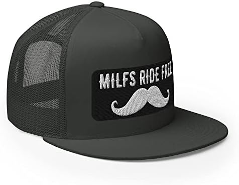 Mılfs Binmek Ücretsiz Bıyık Sürmek Komik şoför şapkası Snapback Flatbill Kap