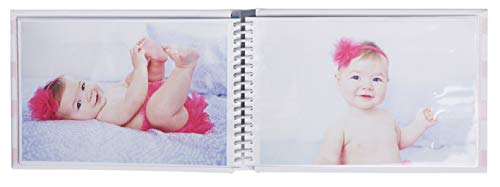 Carter'ın BP73 - 14075 Pembe, Beyaz ve Altın Mini Bebek Fotoğraf Albümü Övünme Kitabı, 60 Sayfa