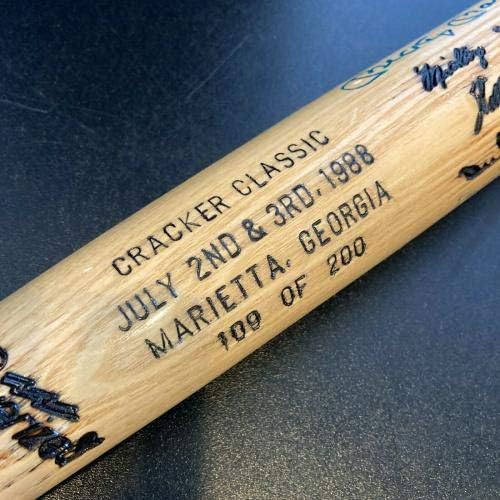 Mickey Mantle Willie Mays ve Duke Snider, JSA COA İmzalı MLB Yarasalarıyla Beyzbol Sopası İmzaladı