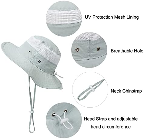 Bebek güneş şapkası UPF 50 + Yürümeye Başlayan Plaj güneş şapkaları Ayarlanabilir Çocuklar Yaz Şapka Bebek Şapka Erkek Kız için