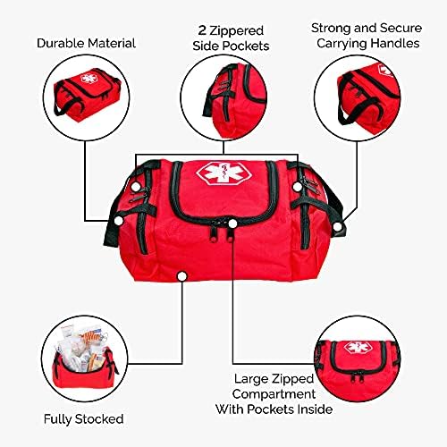 Hiç hazır ilk yardım EMS ilk müdahale Tam Dolu Travma ilk yardım çantası-Kırmızı