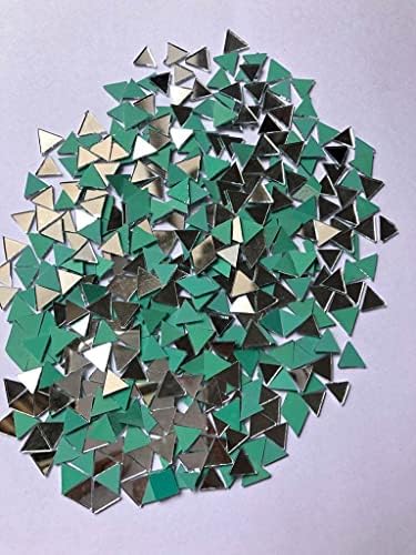100 Parça Set X10sive Üçgen Şekilli Ayna Mozaik Fayans, Üçgen Aynalar Adet El Sanatları için, üçgen Şekli Aynalar El Sanatları için