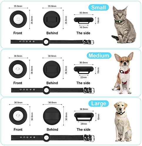 Airtag köpek tasması Tutucu Silikon Pet Yaka Kılıf Apple Airtags, Anti-Kayıp Hava Etiketi Tutucu Küçük Geniş Kedi köpek tasmaları ile