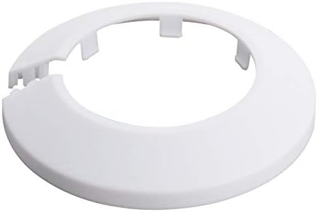 Jutagoss Fit 2.03 inç Çaplı Flanş Su Borusu Kapağı Dekorasyon Beyaz Boru Kapağı Radyatör PP Plastik 51.5 mm Rozeti Yaka duvar borusu