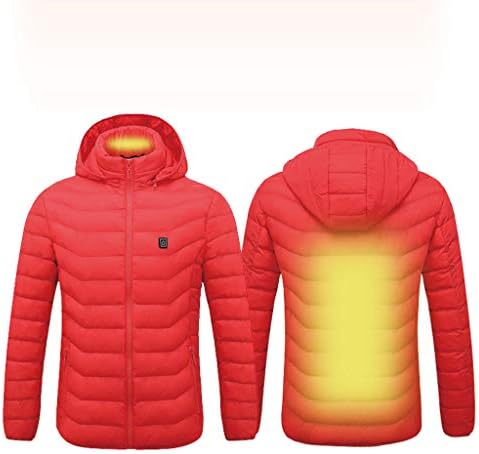 Aleola akıllı karın geri boyun elektrikli ısıtma sıcak pamuklu giysiler kırmızı