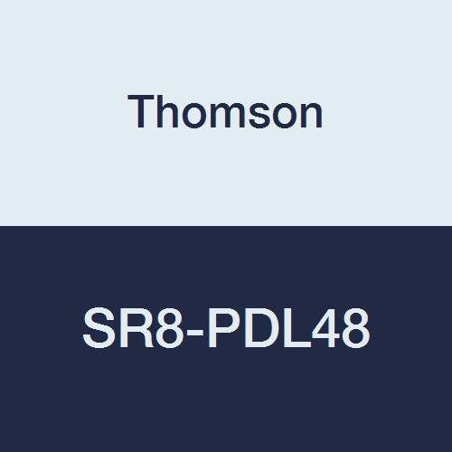 Thomson SR8-PDL48 LinearRace Destek Rayı, Önceden Delinmiş Şaft, 1/2 Şaft Çapı, 48 Uzunluk