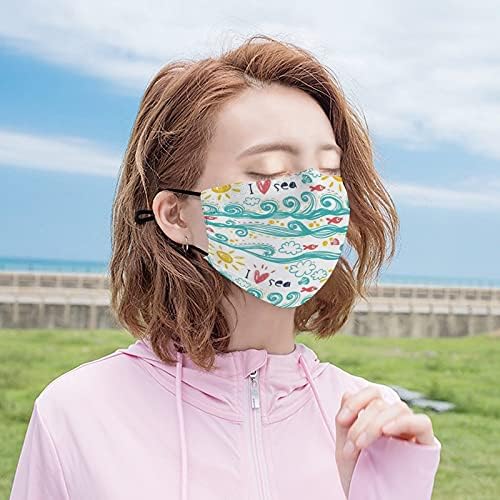 Kişiselleştirilmiş Kullanımlık güvenlik Kıyafetleri Kumaş Maskeleri custommake Çocuk Boyama Deniz Hayvanları Güneş Hediye Karı Koca