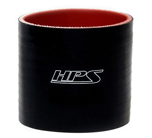 HPS 1-3 / 8 ID, 6 Uzunluk, Silikon Kuplör Hortumu, Yüksek Sıcaklık 4 Katlı Takviyeli, 80 Psı Maks. Basınç, 350F Maks. Sıcaklık SC-8586-BLK
