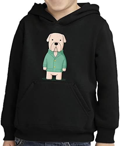 Köpek Grafik Yürümeye Başlayan svetşört-Komik Sünger Polar Hoodie-Çocuklar için Benzersiz Hoodie