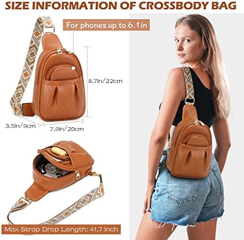 Eslcorrı Küçük tek kollu çanta - fanny Paketi Kadınlar için Crossbody Çanta Vegan Deri Göğüs Bum bel çantası Bel Paketleri Rahat Sırt