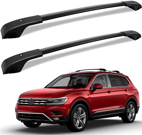 Portbagaj Çapraz Çubukları için Fit 2018-2023 Volkswagen VW Tiguan ve 2022 2023 Taos, Alüminyum Tavan Rayları Traverseler Çatı Kargo