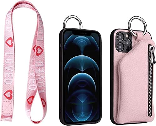 IOTUP Crossbody iphone için kılıf 14/14 Artı/14 Pro/14 Pro Max, ayrılabilir cüzdan kredi kartı tutucu Kılıf, Kadınlar Kızlar için Ayarlanabilir