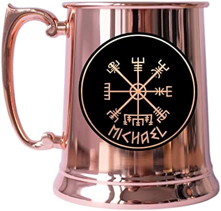 Viking Moskova Katır Kupa Kişiselleştirilmiş Oyun Hediye Bakır Stein Thor Çekiç Mjolnir bira kupası Onun İçin Hediye Bira Stein 21